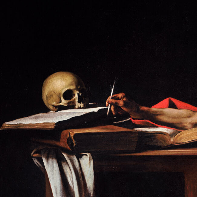 Why does St. Jerome have a skull in his study?