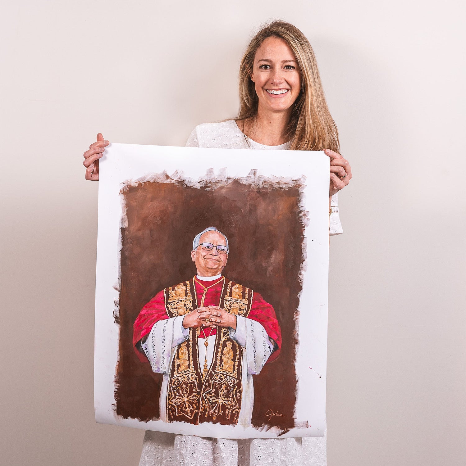 Exclusive Pope Leo XIV Painting: Q&A With Artist Julia Hetzel