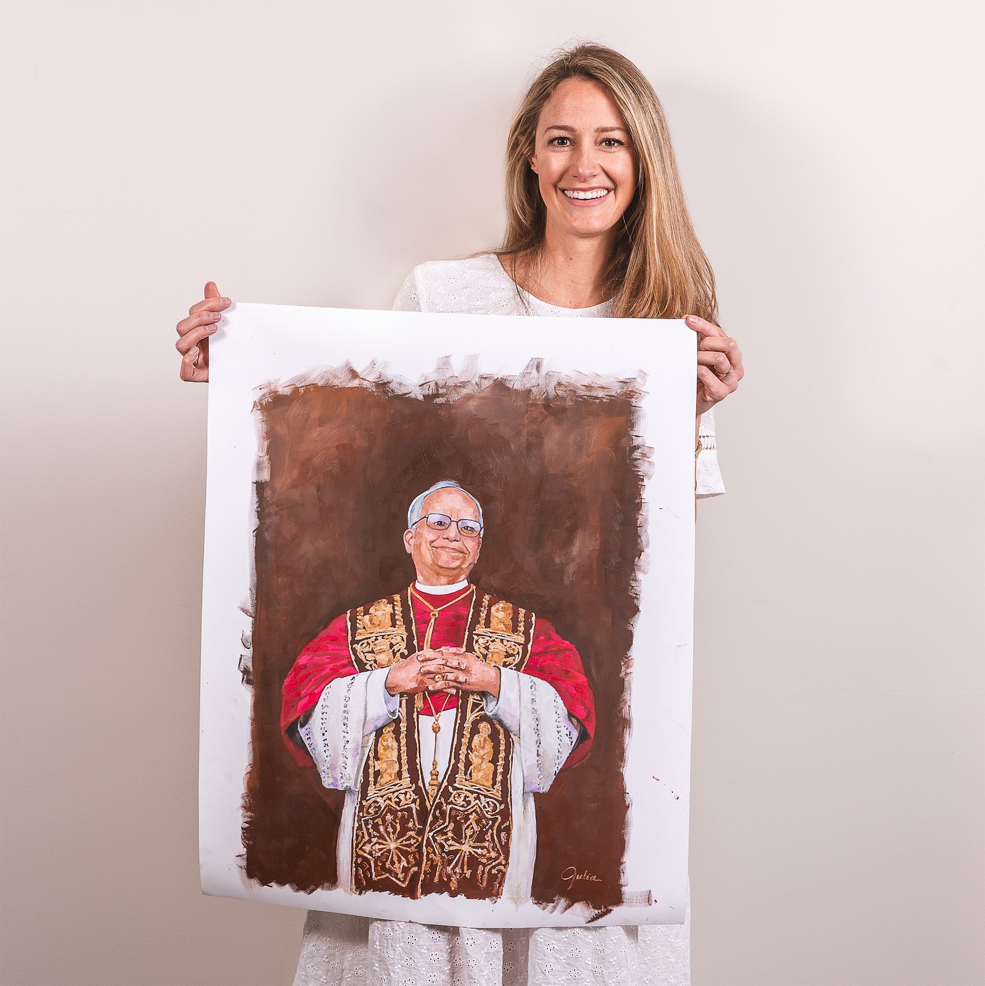 Exclusive Pope Leo XIV Painting: Q&A With Artist Julia Hetzel