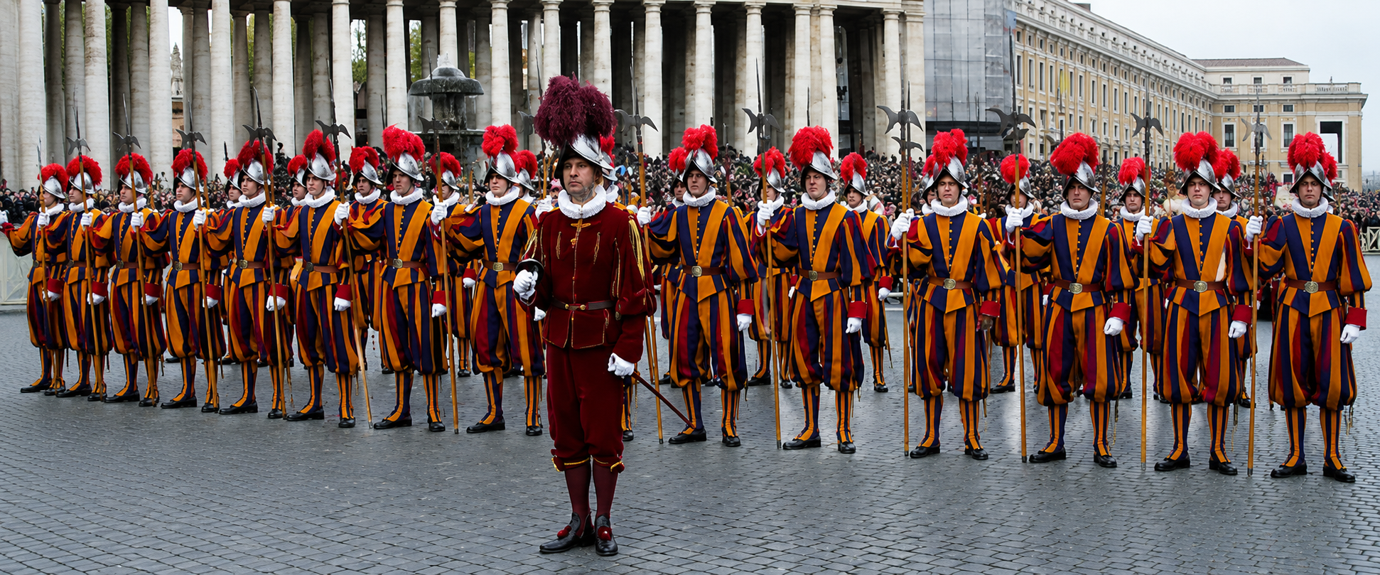 Who designed the Papal Guard uniforms?