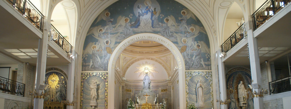 Inside the Chapel of Our Lady of the Miraculous Medal