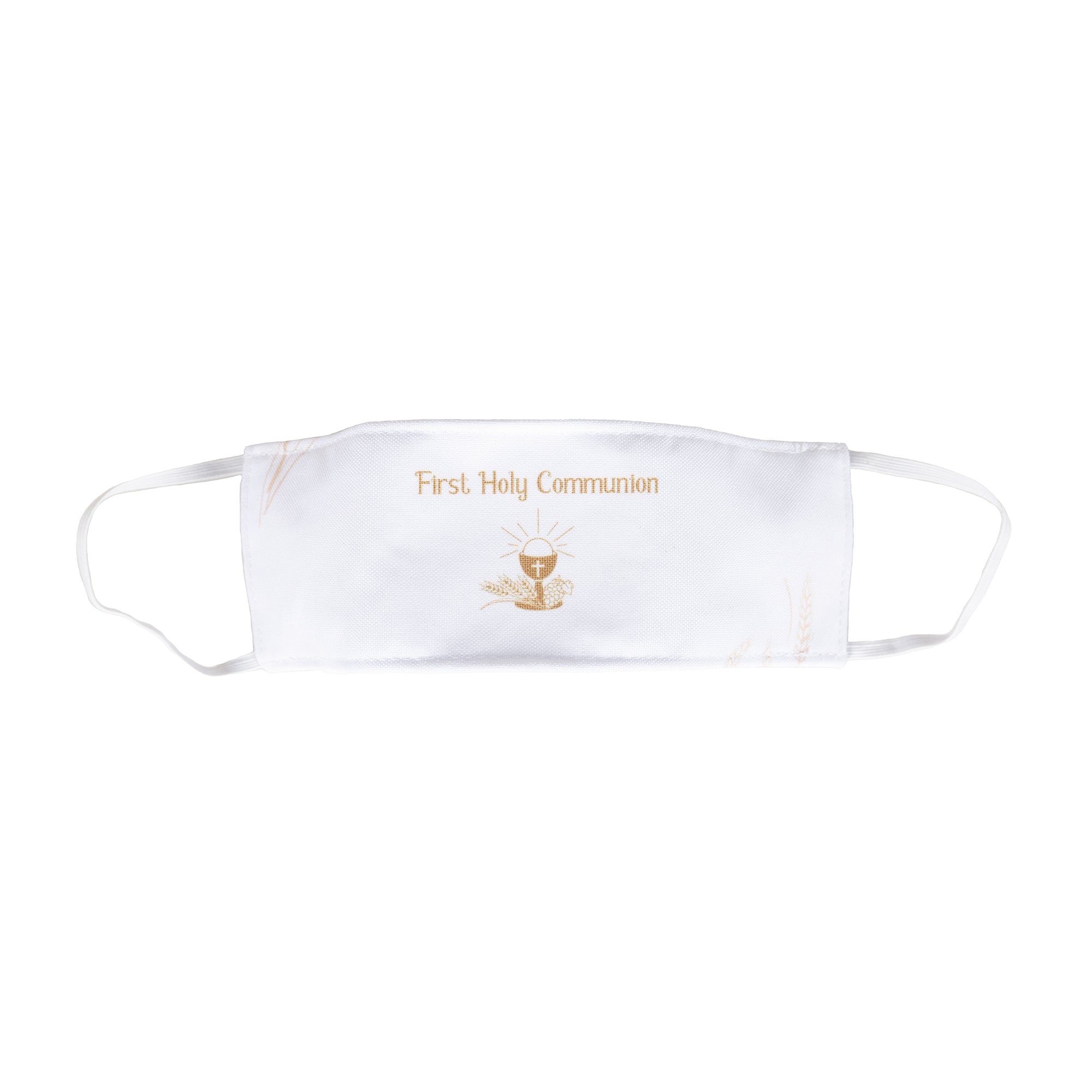 Gold Chalice First Communion Kids Face Mask