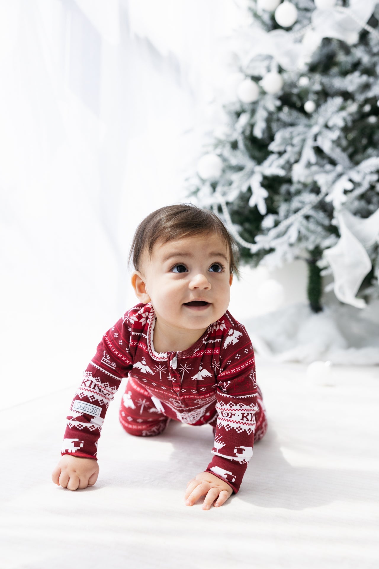 King of Kings Ruby Red Footed Onesie Cotton