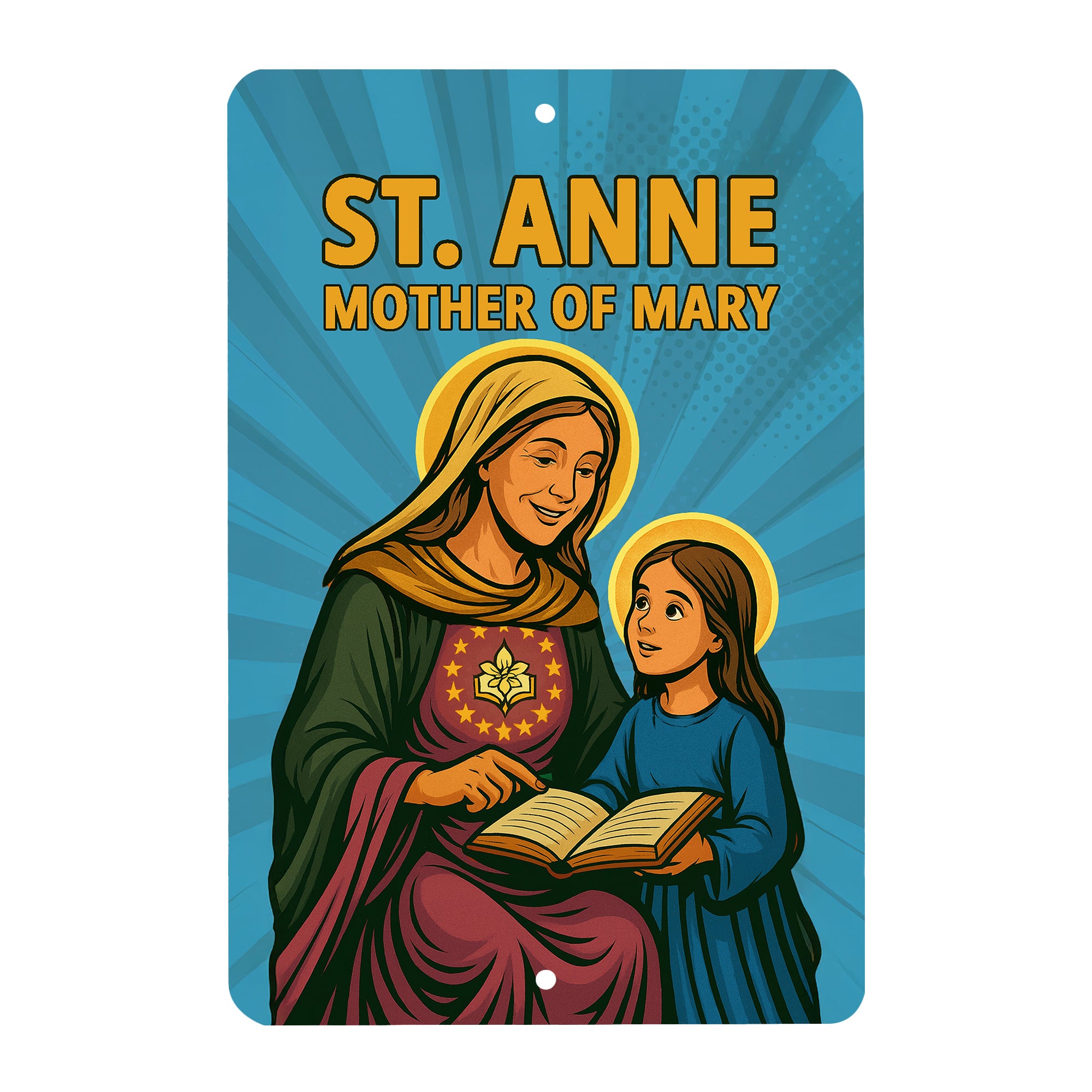 St. Anne Superhero Tin Sign