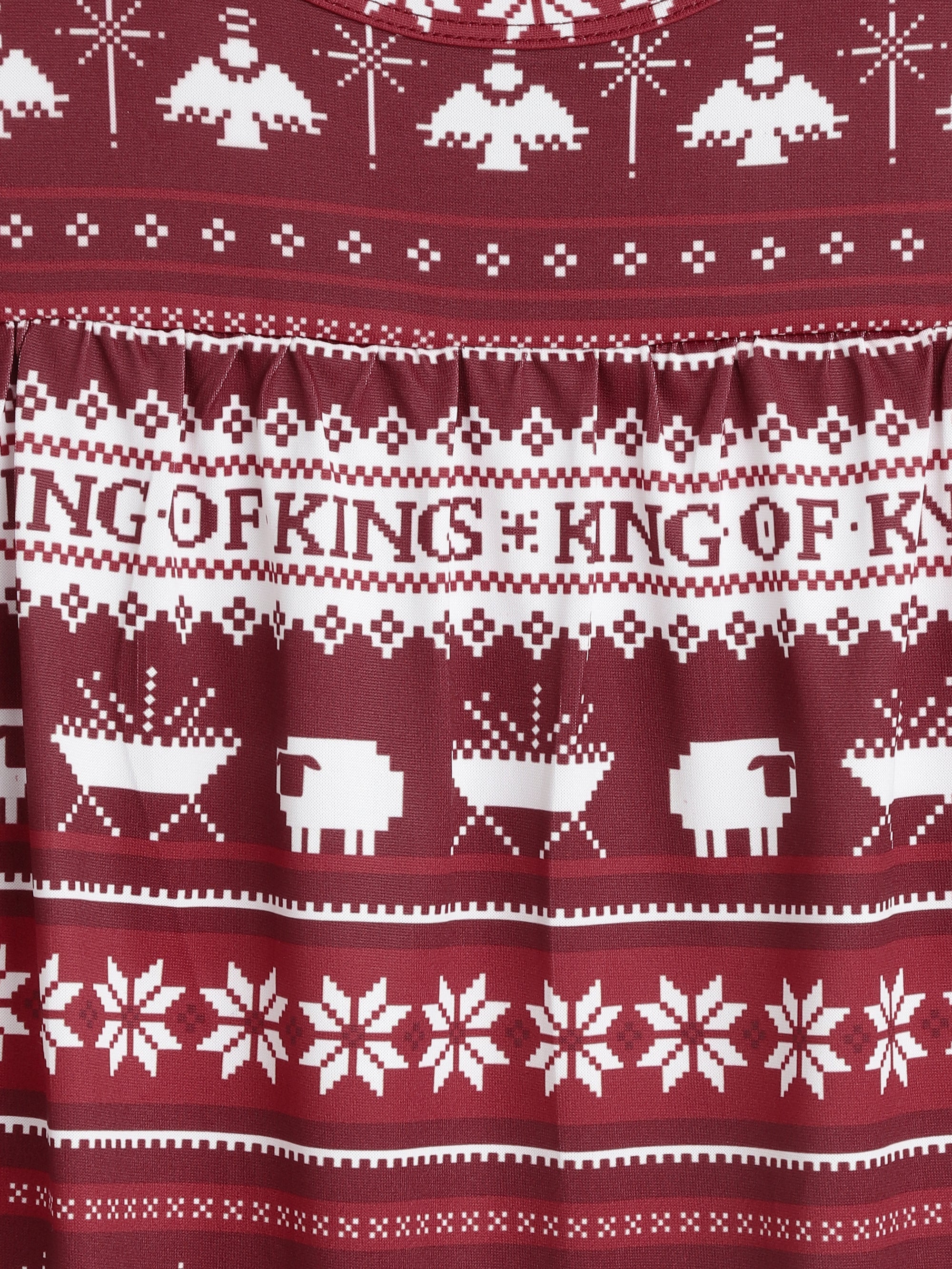 King of Kings Ruby Red PJ Girls Nightgown Polyester