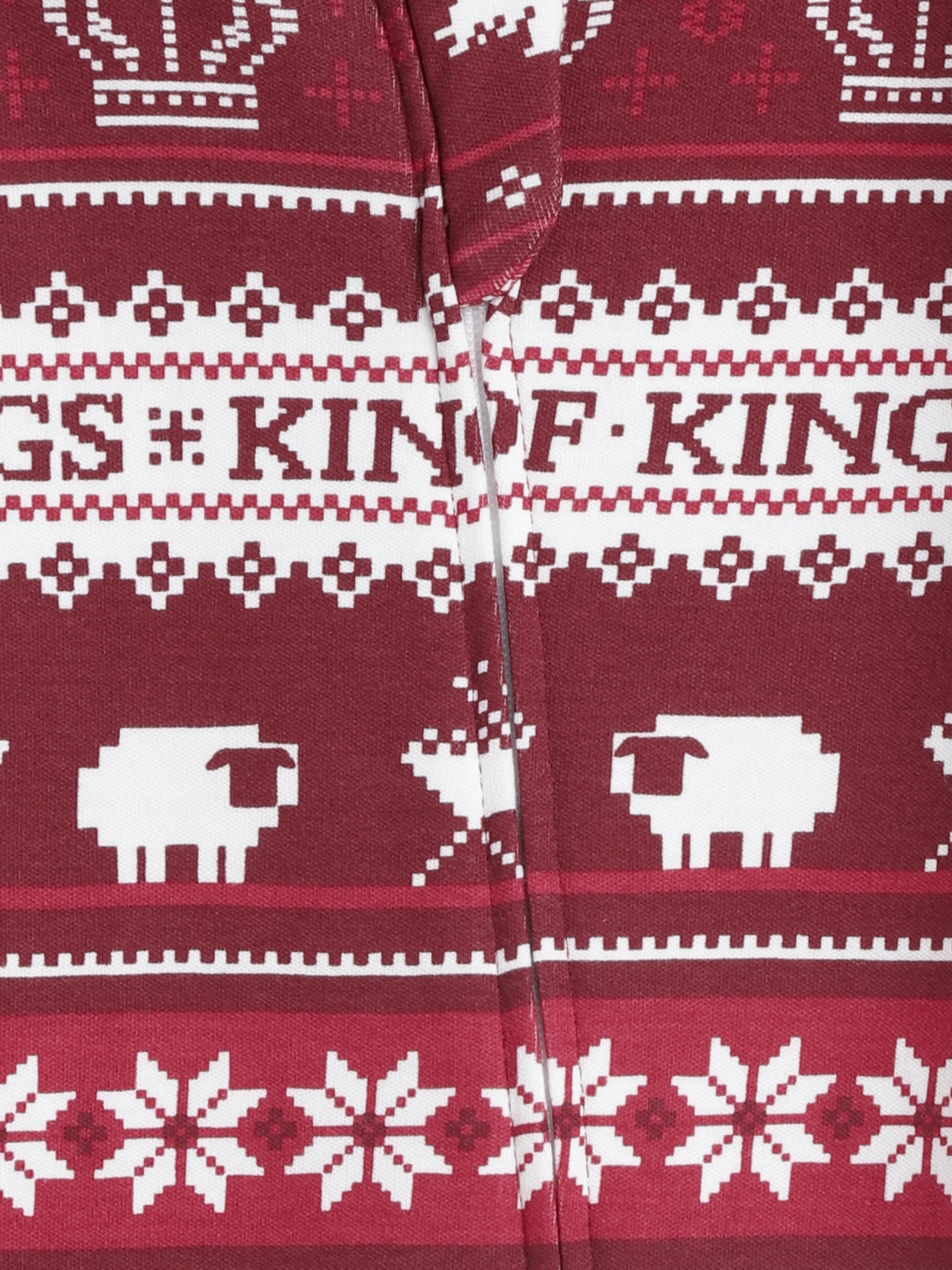 King of Kings Ruby Red Footed Onesie Cotton