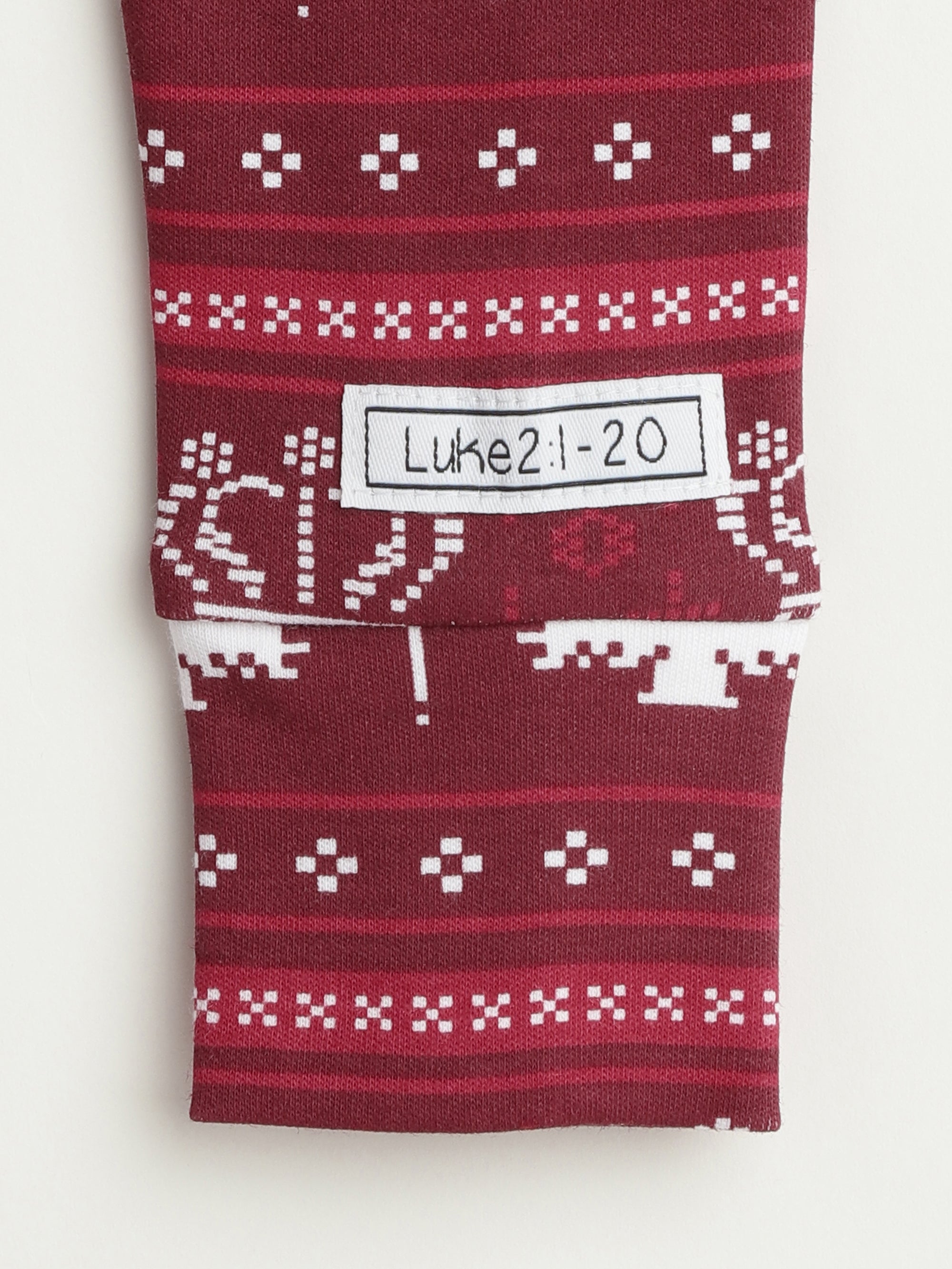 King of Kings Ruby Red Footed Onesie Cotton