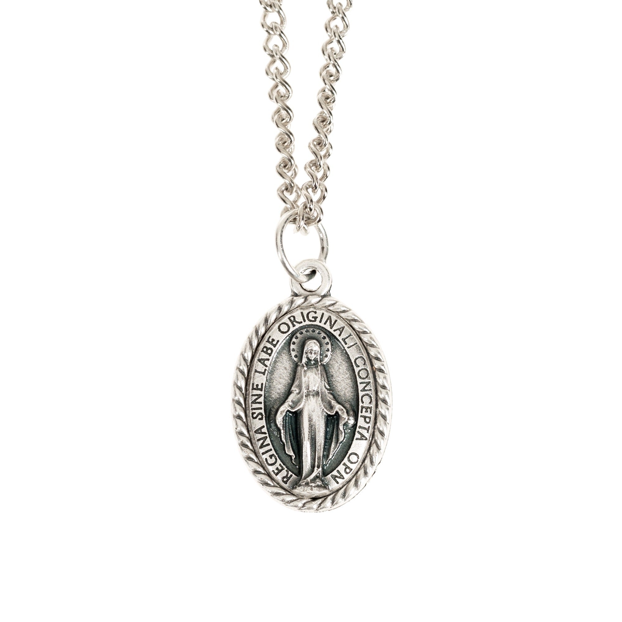 Roped Marian Medallion Necklace