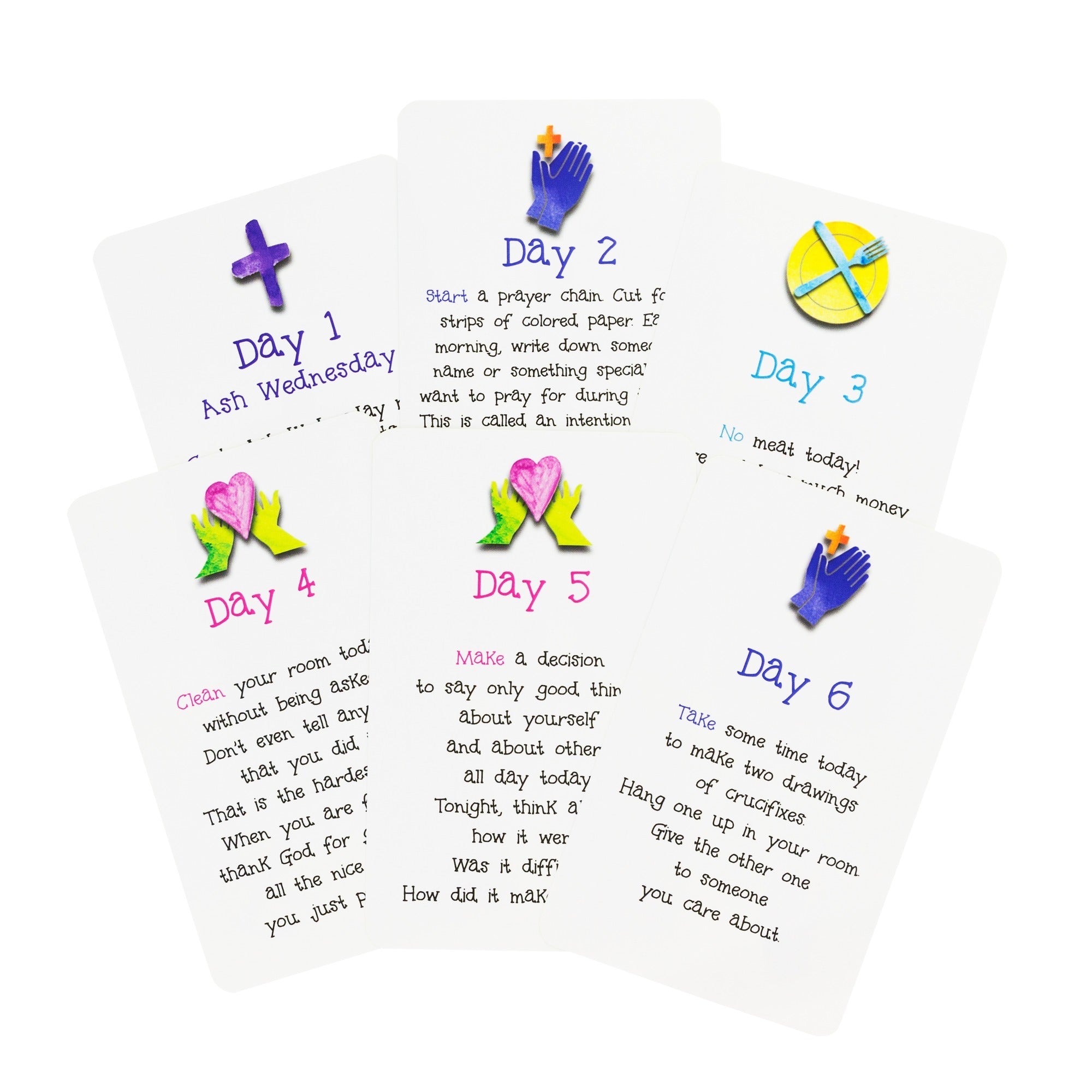40 Days of Lent Card Pack for Children