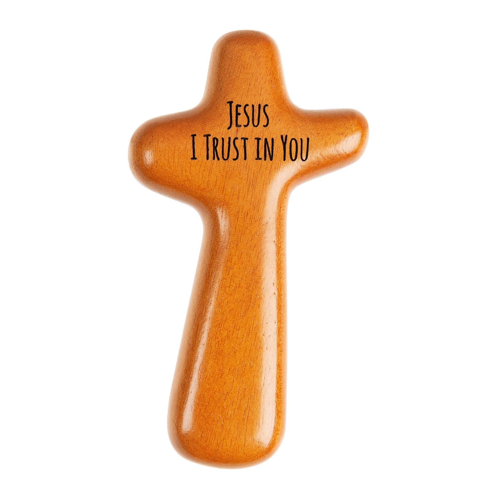 Jesus I Trust in You Comforting Palm Cross