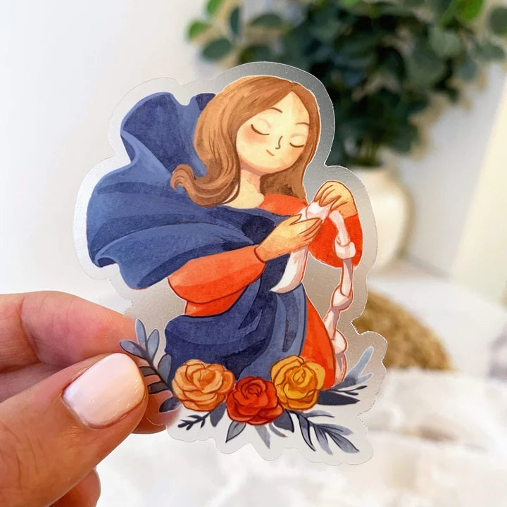 Our Lady Undoer of Knots Sticker