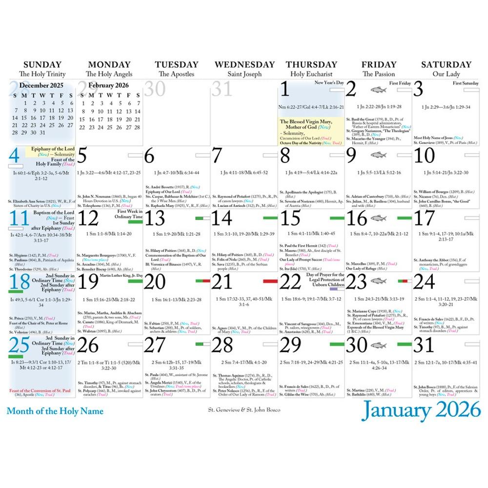 A Year with Theophilia Icons 2026 Catholic Liturgical Calendar