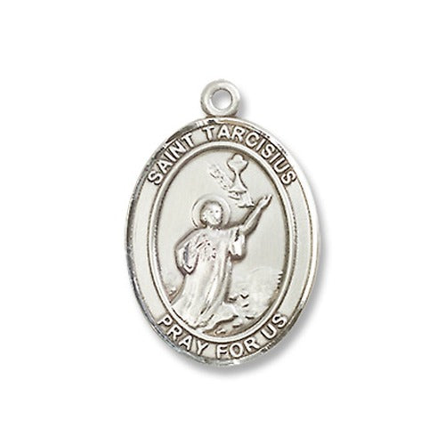 Sterling Silver St. Tarcisius Pendant w/ Chain