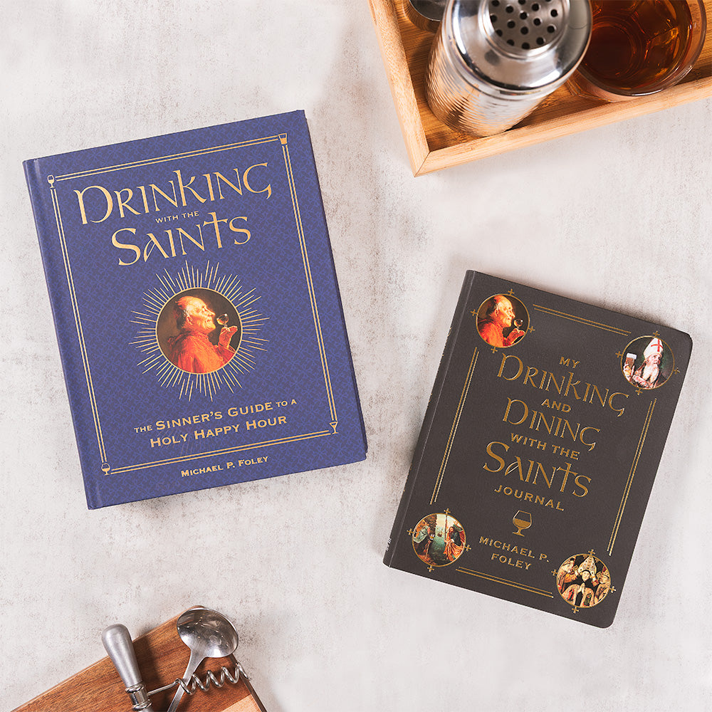 My Drinking and Dining with the Saints Journal & Drinking with the Saints: The Sinner's Guide to a Holy Happy Hour Gift Set