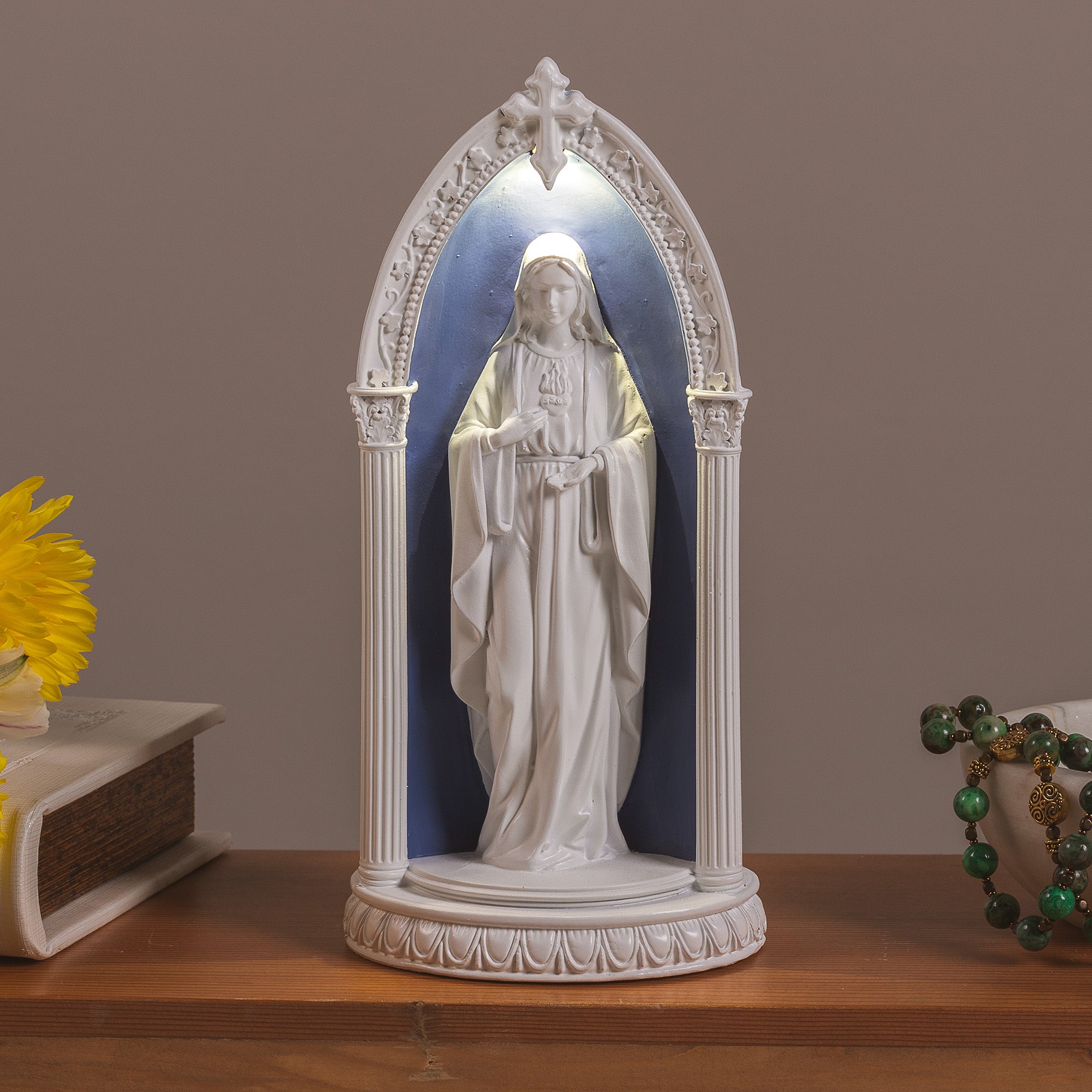 LED Immaculate Heart Della Robbia Style Arch