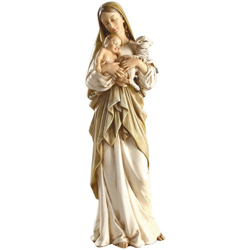 Madonna and Child with Lamb Figure 12"