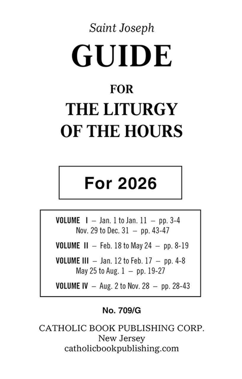 St. Joseph Guide for the Liturgy of the Hours 2026