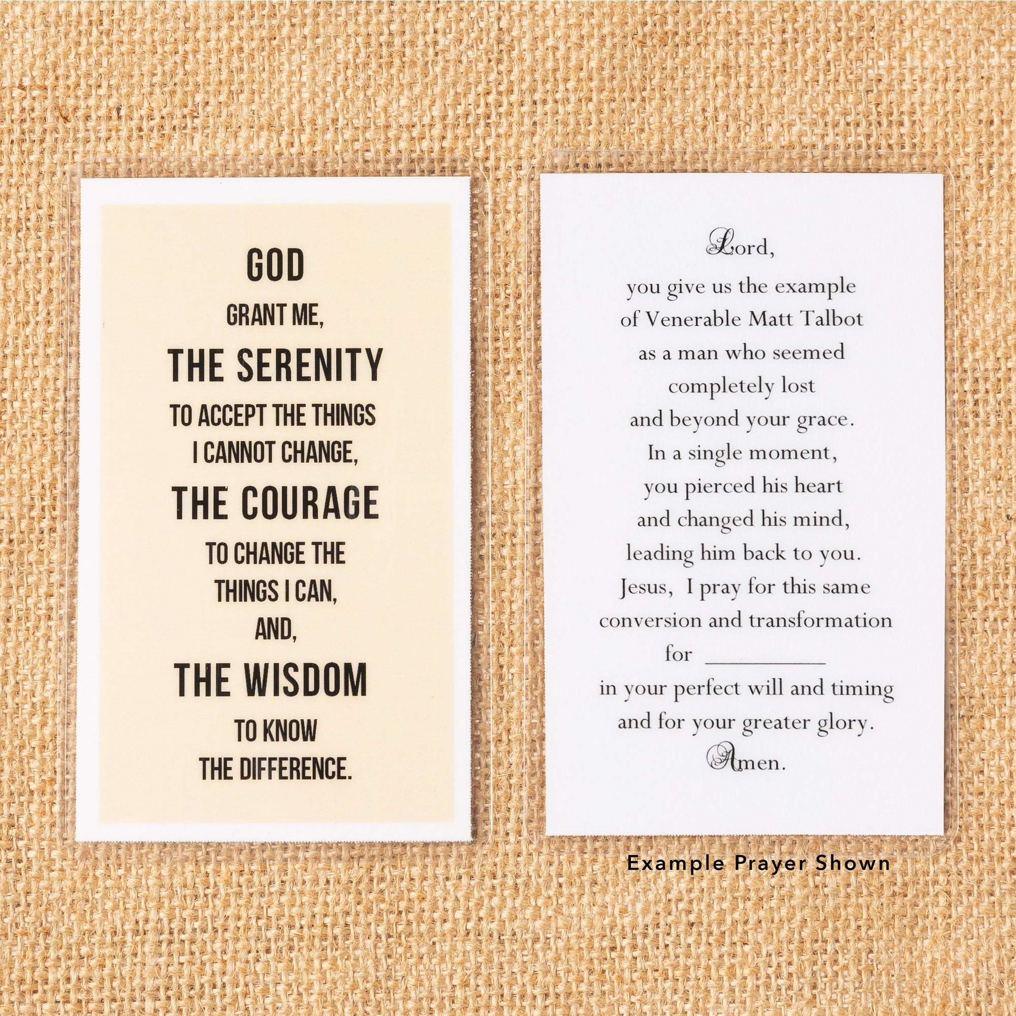Serenity Prayer Personalized Prayer Card