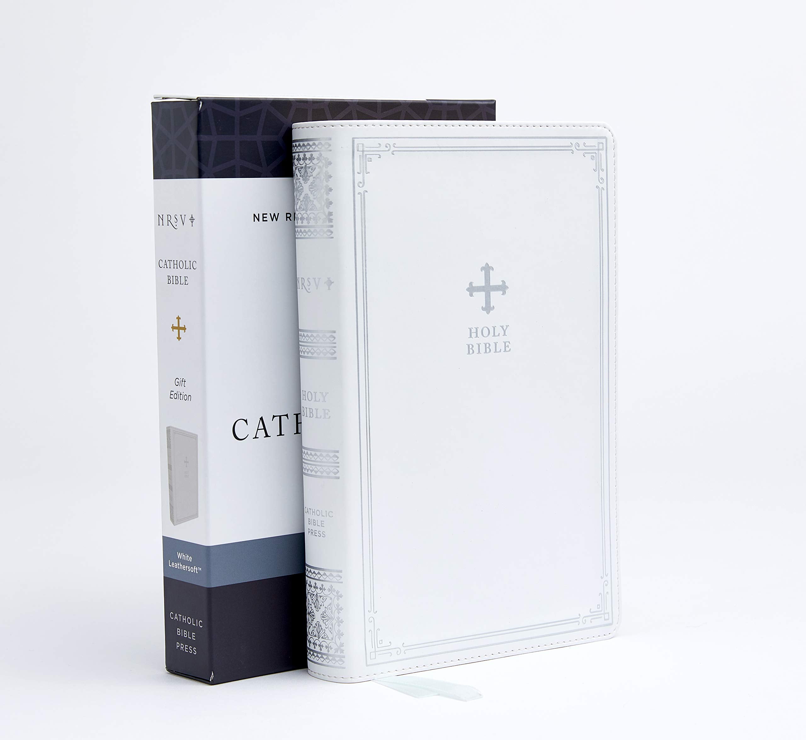 NRSV Catholic Bible - White Leathersoft Gift Edition