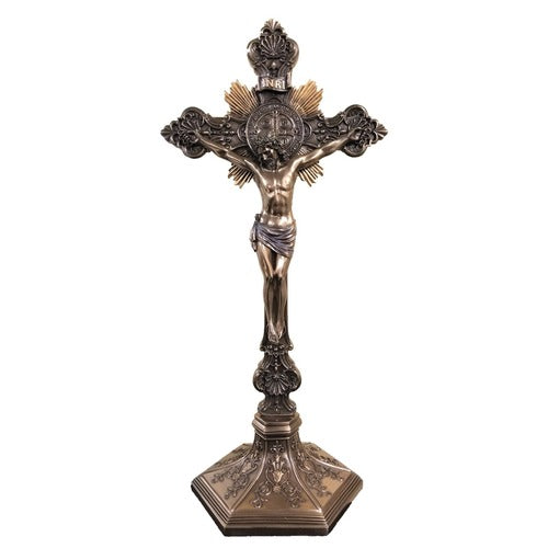 St. Benedict Crucifix, 17" Standing