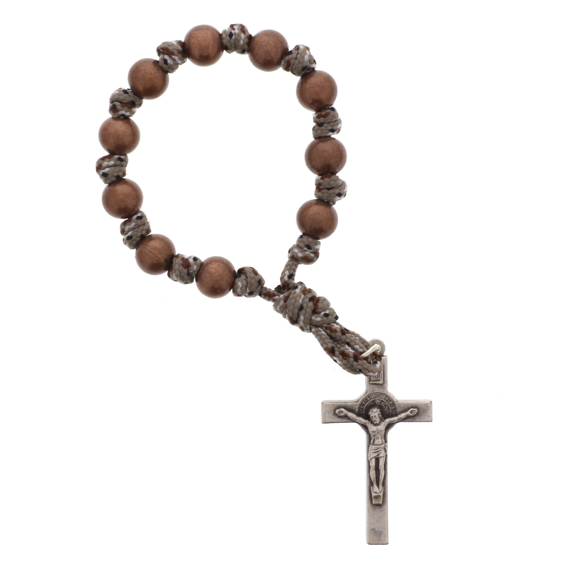 Copper St. Benedict Paracord Decade Rosary