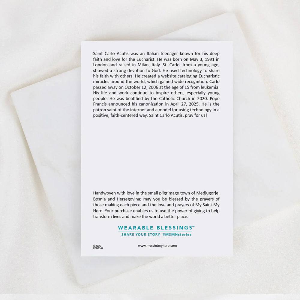 St. Carlo Acutis Blessing Bracelet