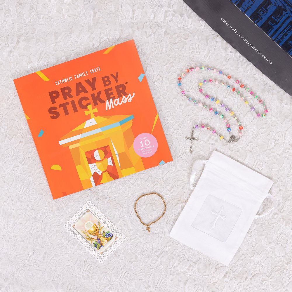 Girls First Communion Faith in Bloom Gift Box with Bracelet