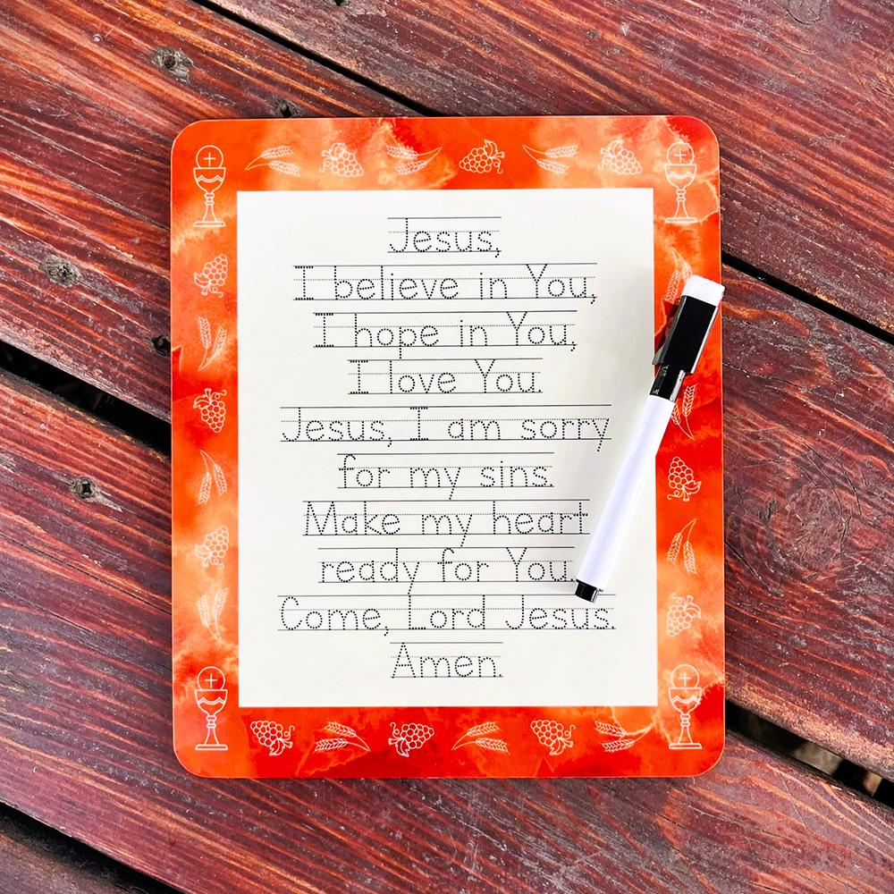 Communion Prayer Tracing Dry-Erase Board & Marker