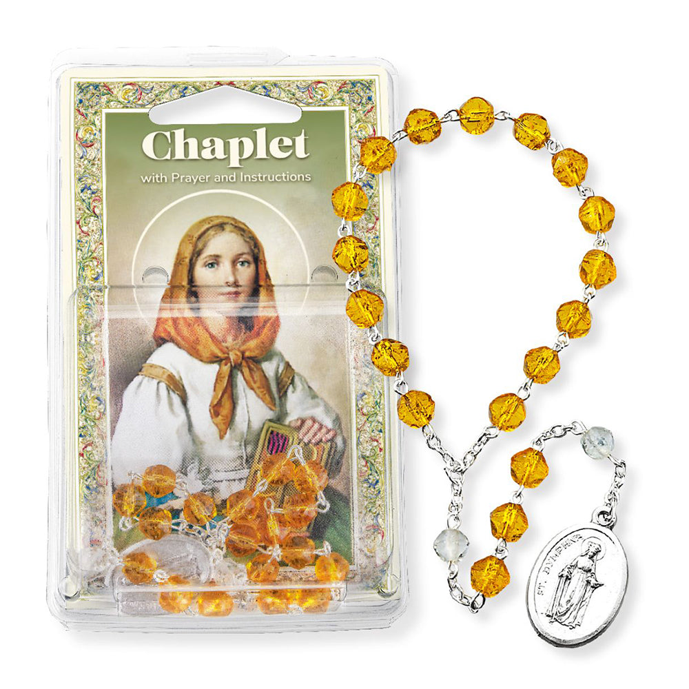St. Dymphna Chaplet & Prayer Card