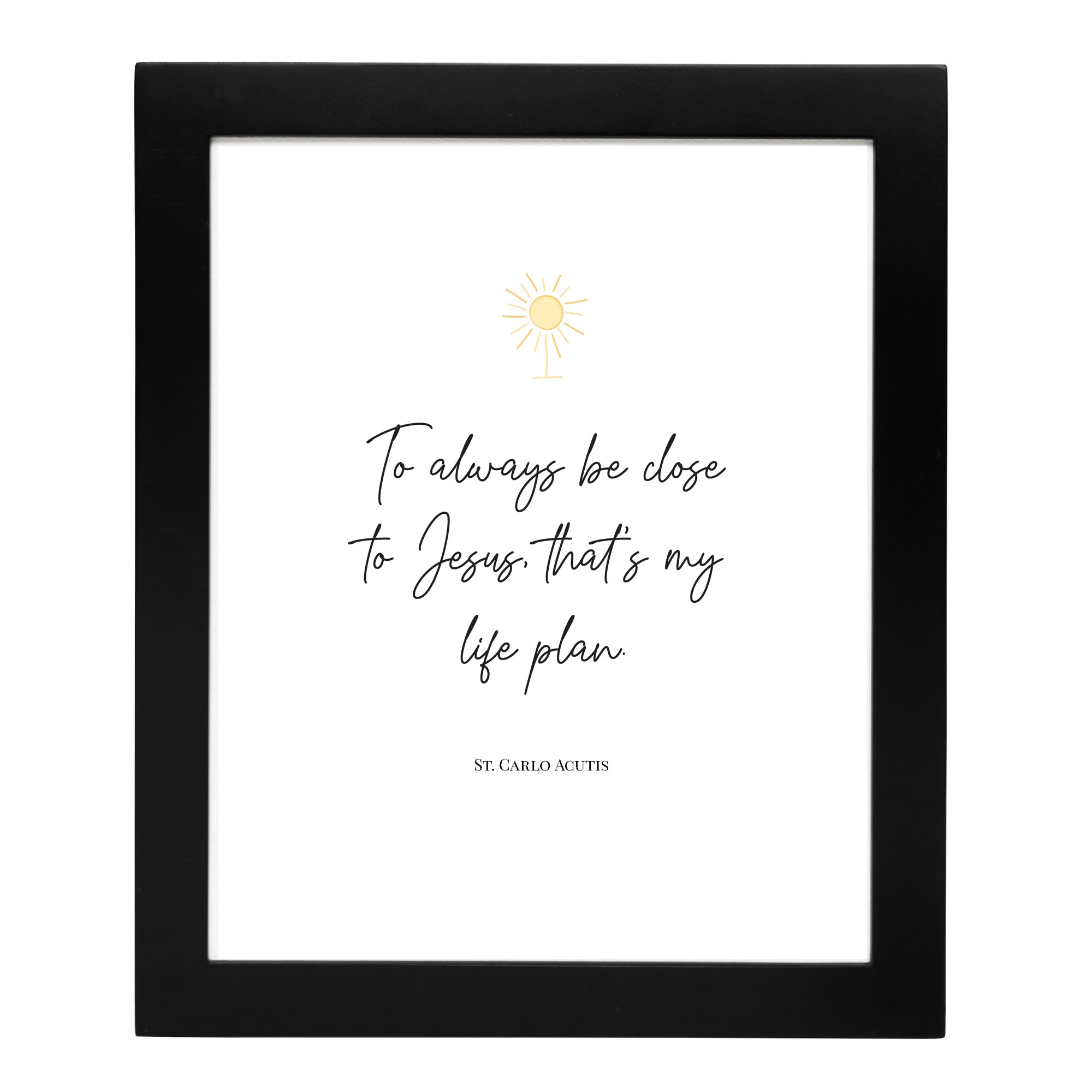 St. Carlo Acutis "My Life Plan" Print