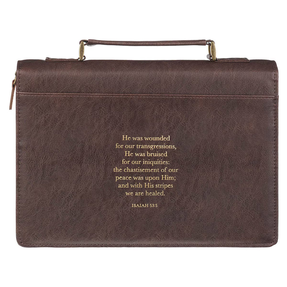 Crown of Thorns Brown Leatherette Bible Cover