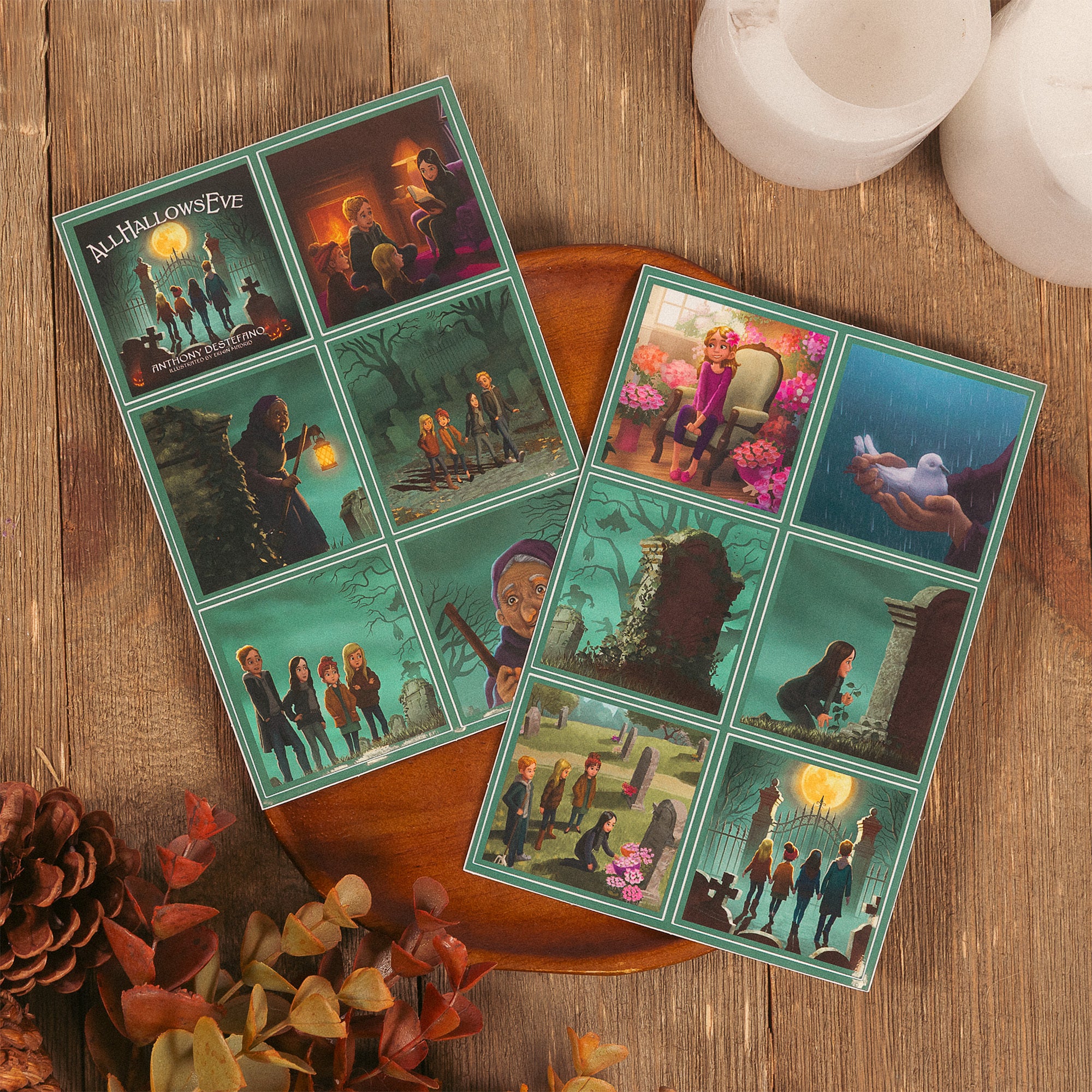 All Hallows Eve Book & Sticker Sheets Set
