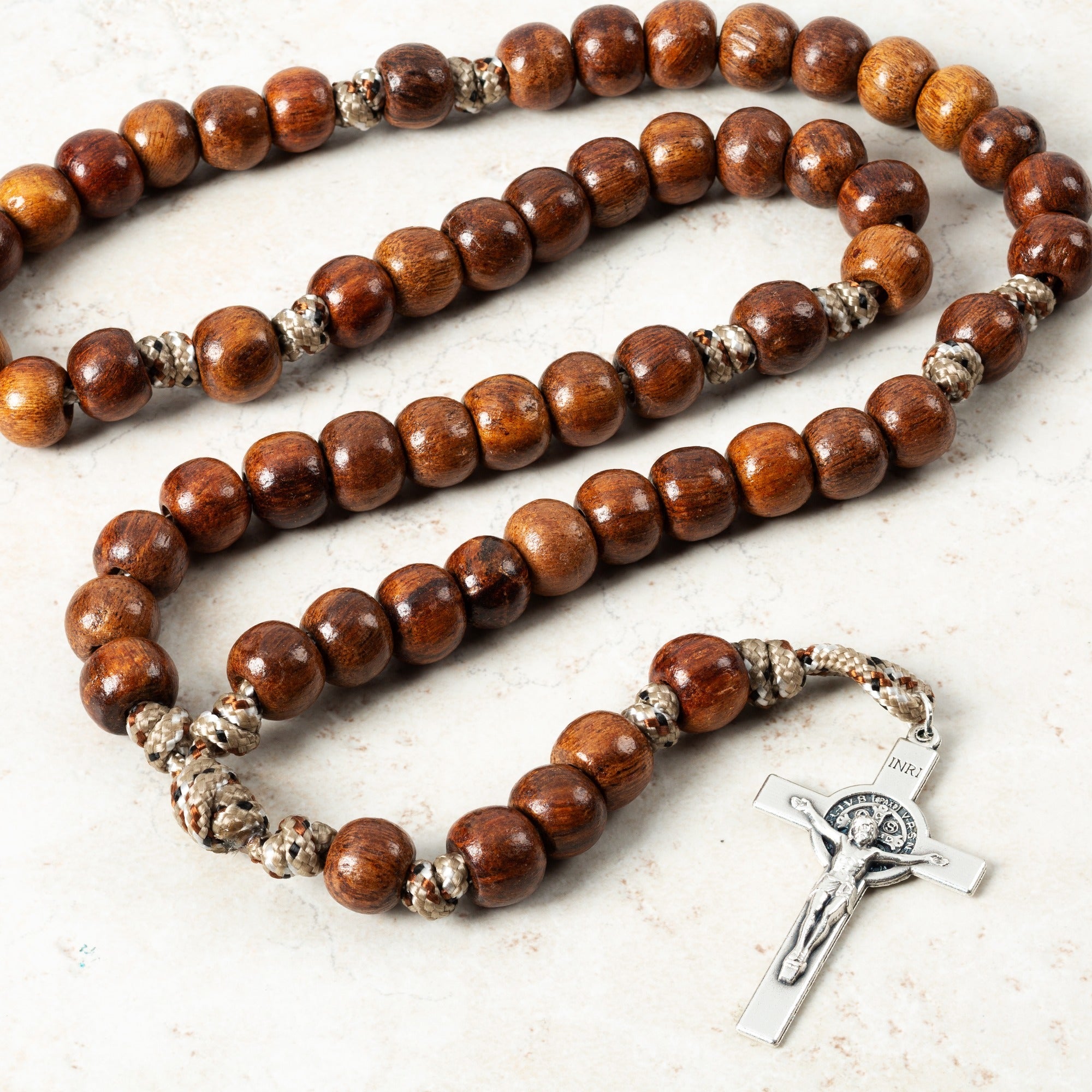 Desert Camo St. Benedict Paracord Rosary