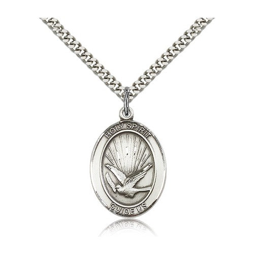 Holy Spirit Pendant with Chain, Bliss, Sterling Silver