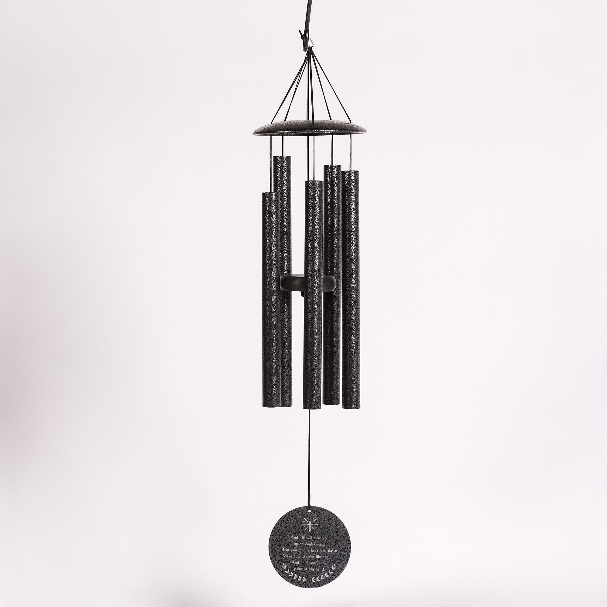 Personalized Memorial Eagle's Wings Wind Chimes - 30"