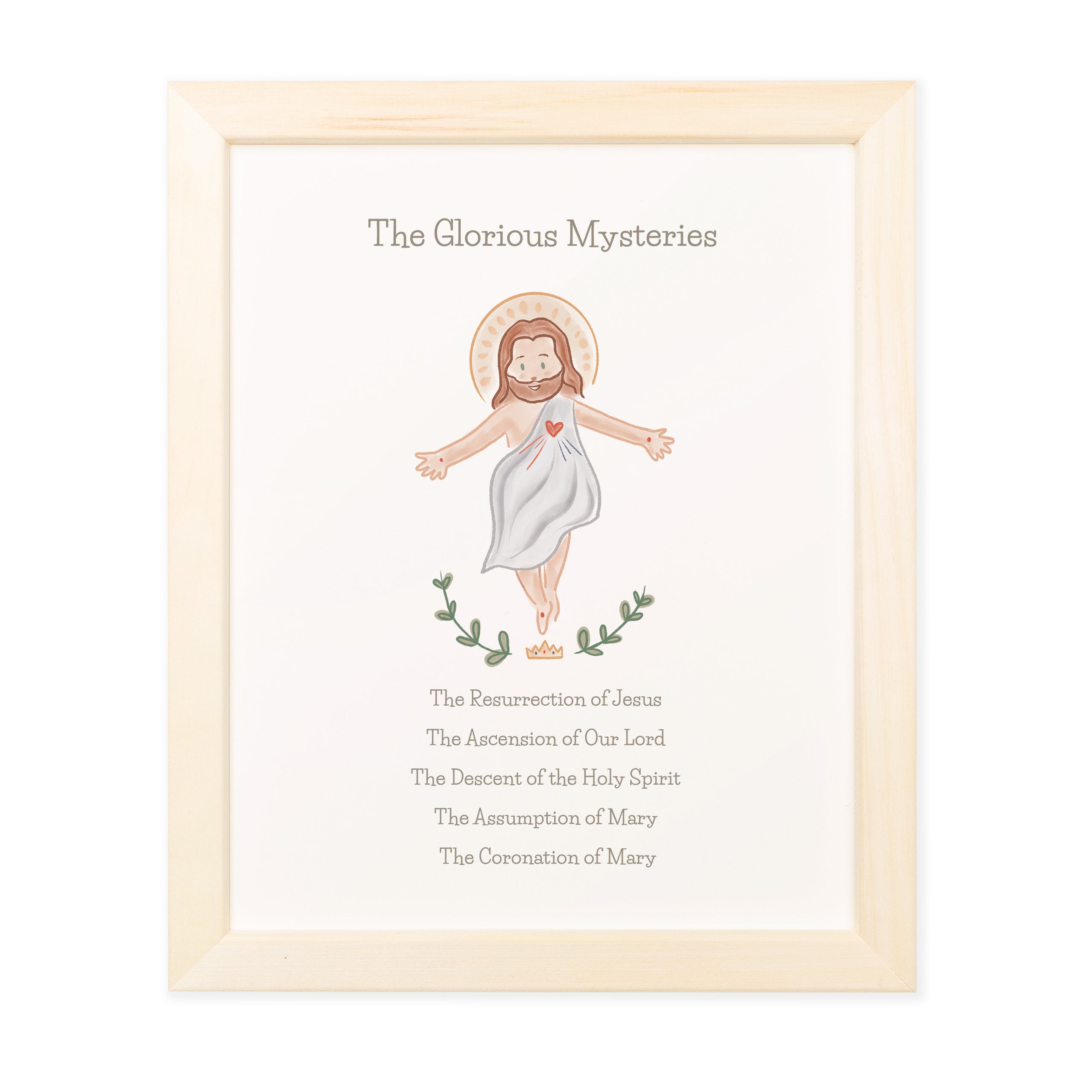 Glorious Mysteries for Kids Framed Print