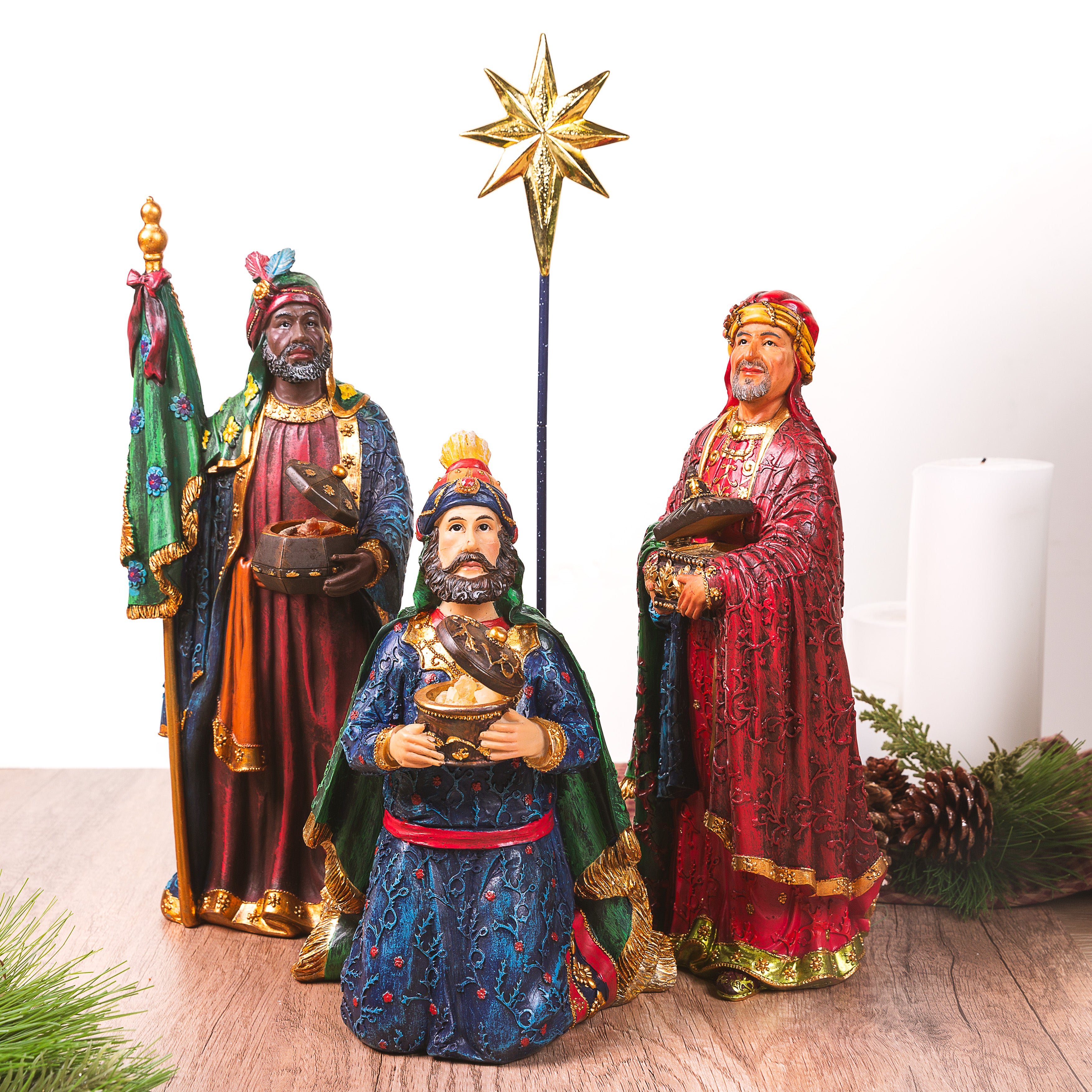 Real Life Nativity Set Three Kings - Deluxe