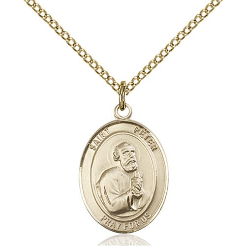 14kt Gold Filled St. Peter the Apostle Pendant | The Catholic Company®