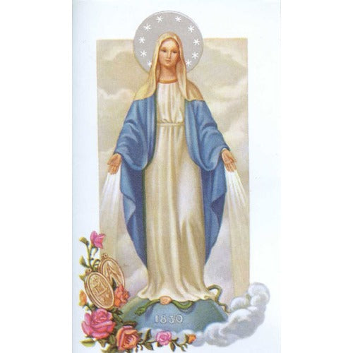 Miraculous Medal Personalized Prayer Card, Priced per Card