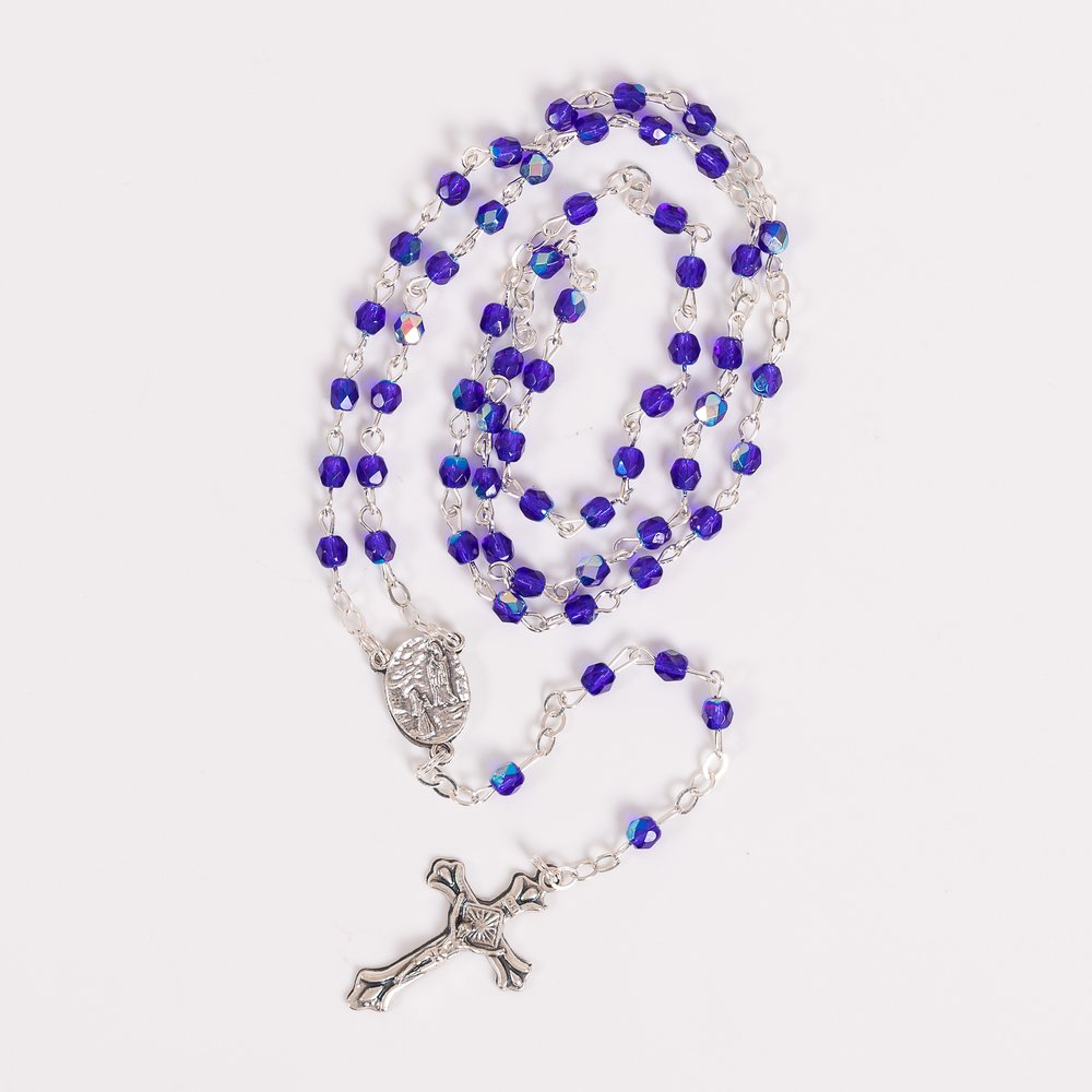 Sapphire Blue Lourdes Rosary