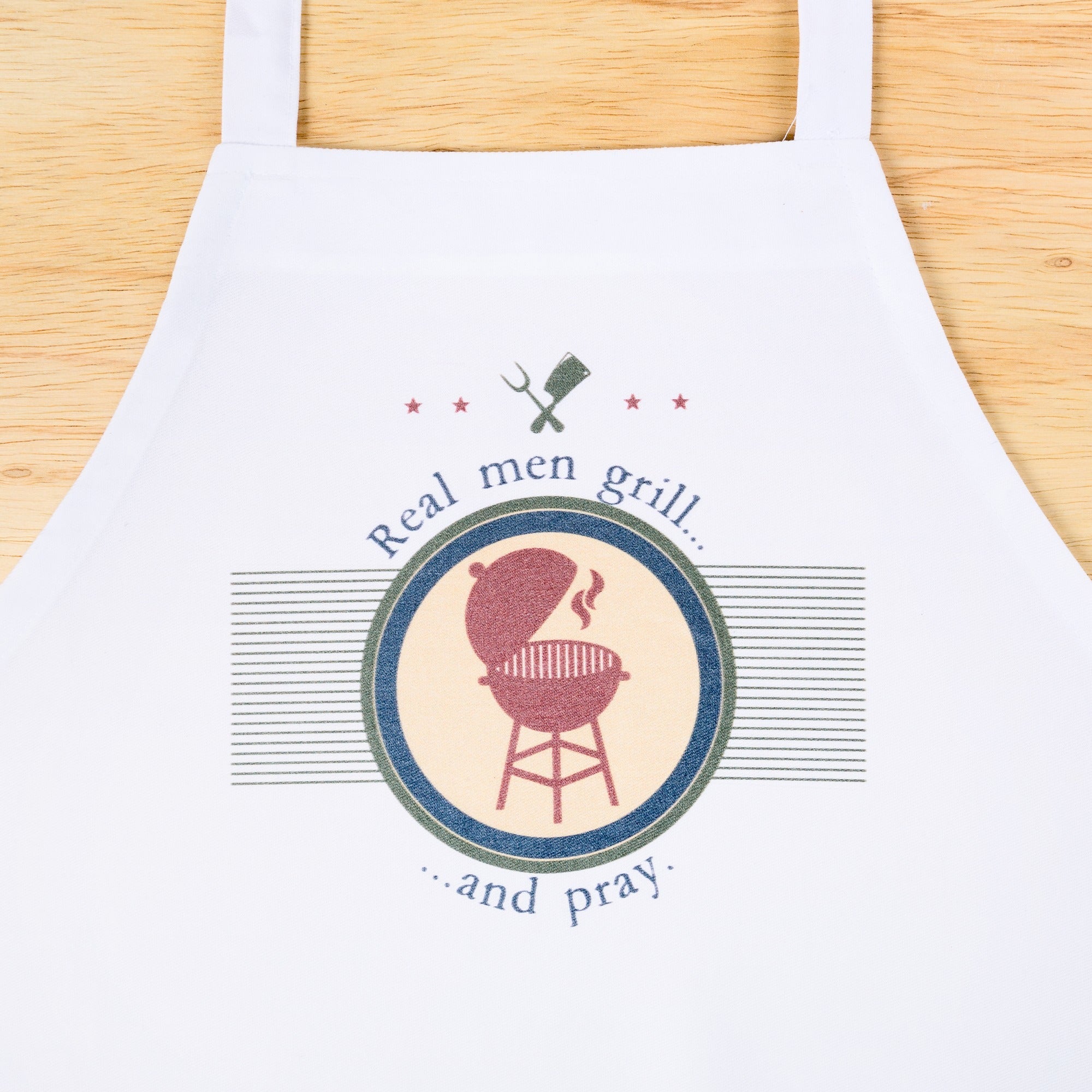Real Men Grill & Pray Apron