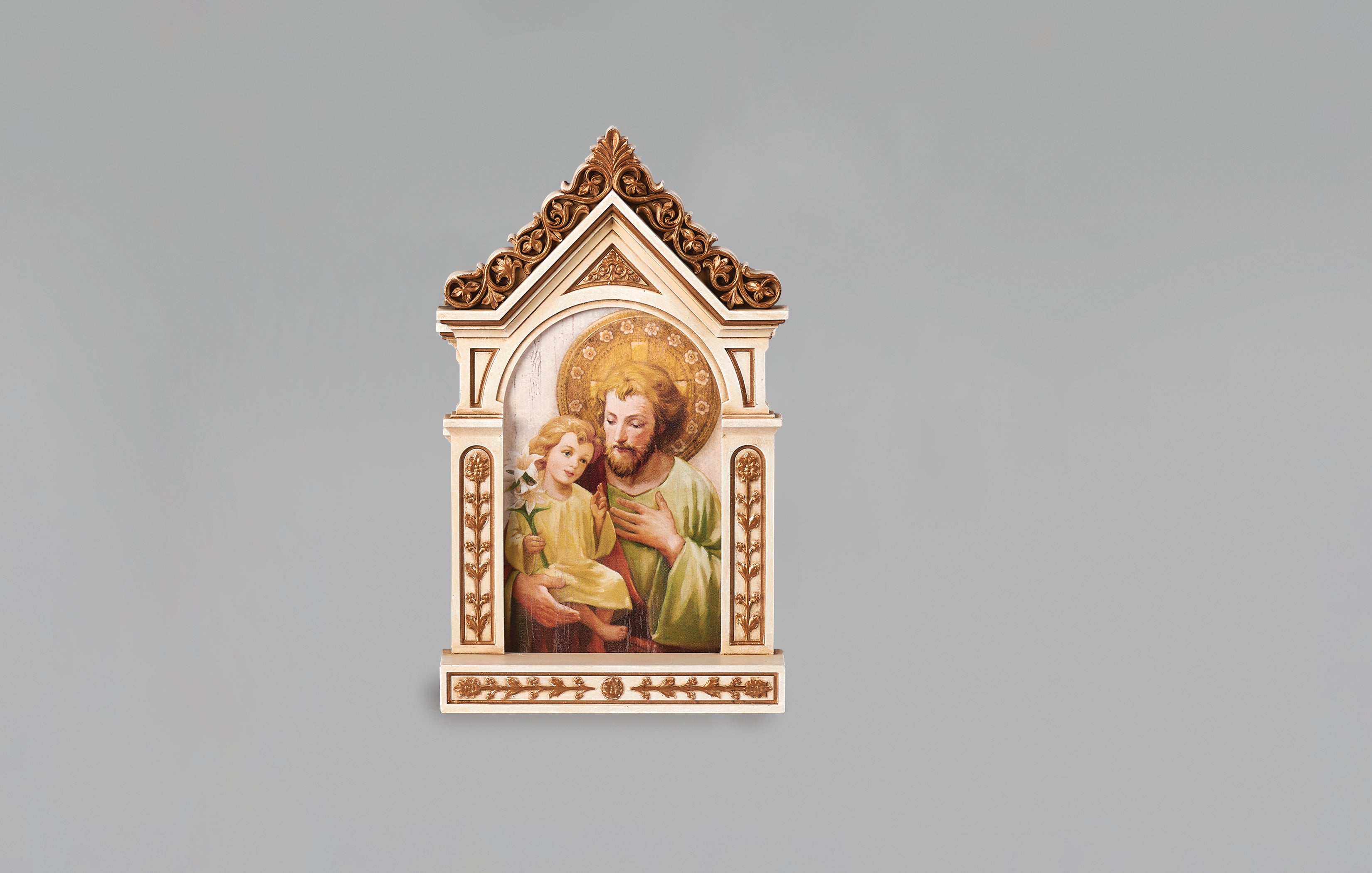 St. Joseph Table Top Shrine - 6.25"