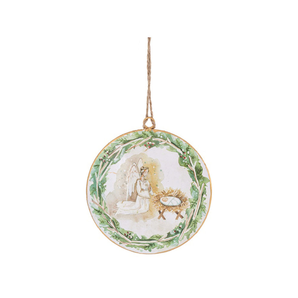 Watercolor Nativity Scene Ornaments - Set of 3