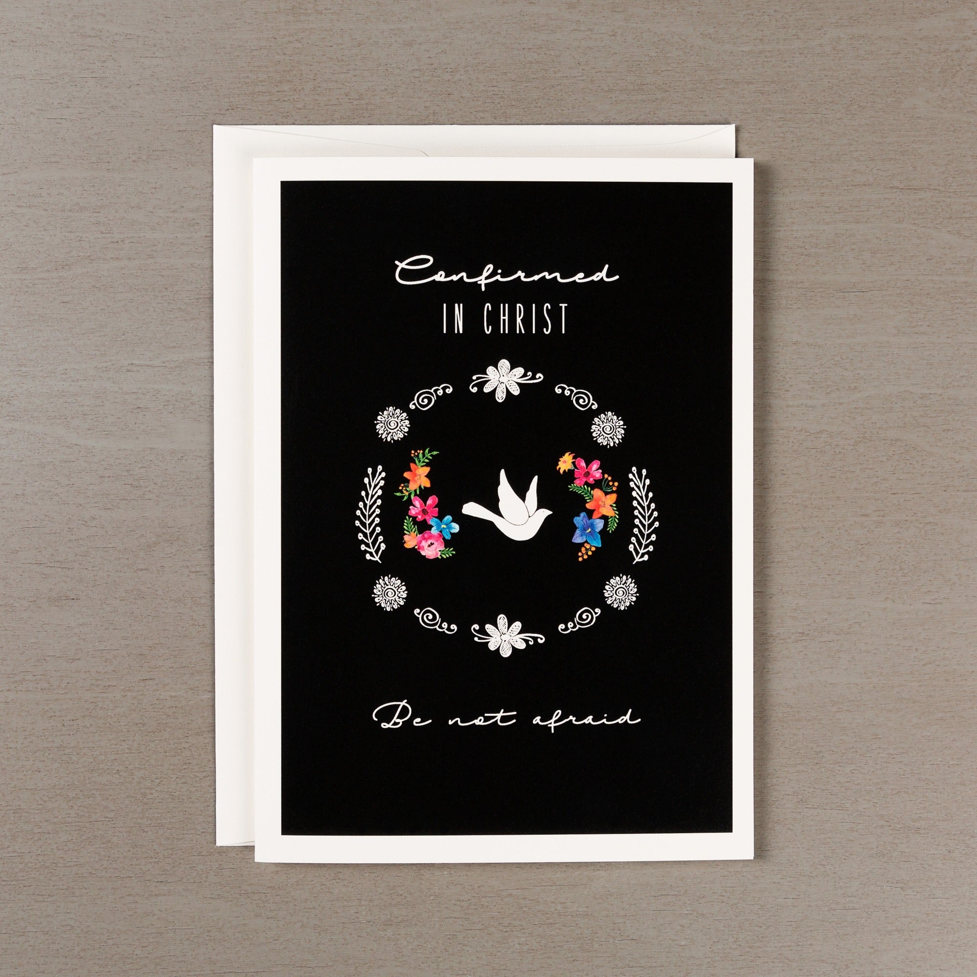 Boho Floral Confirmation Card w/ Envelope
