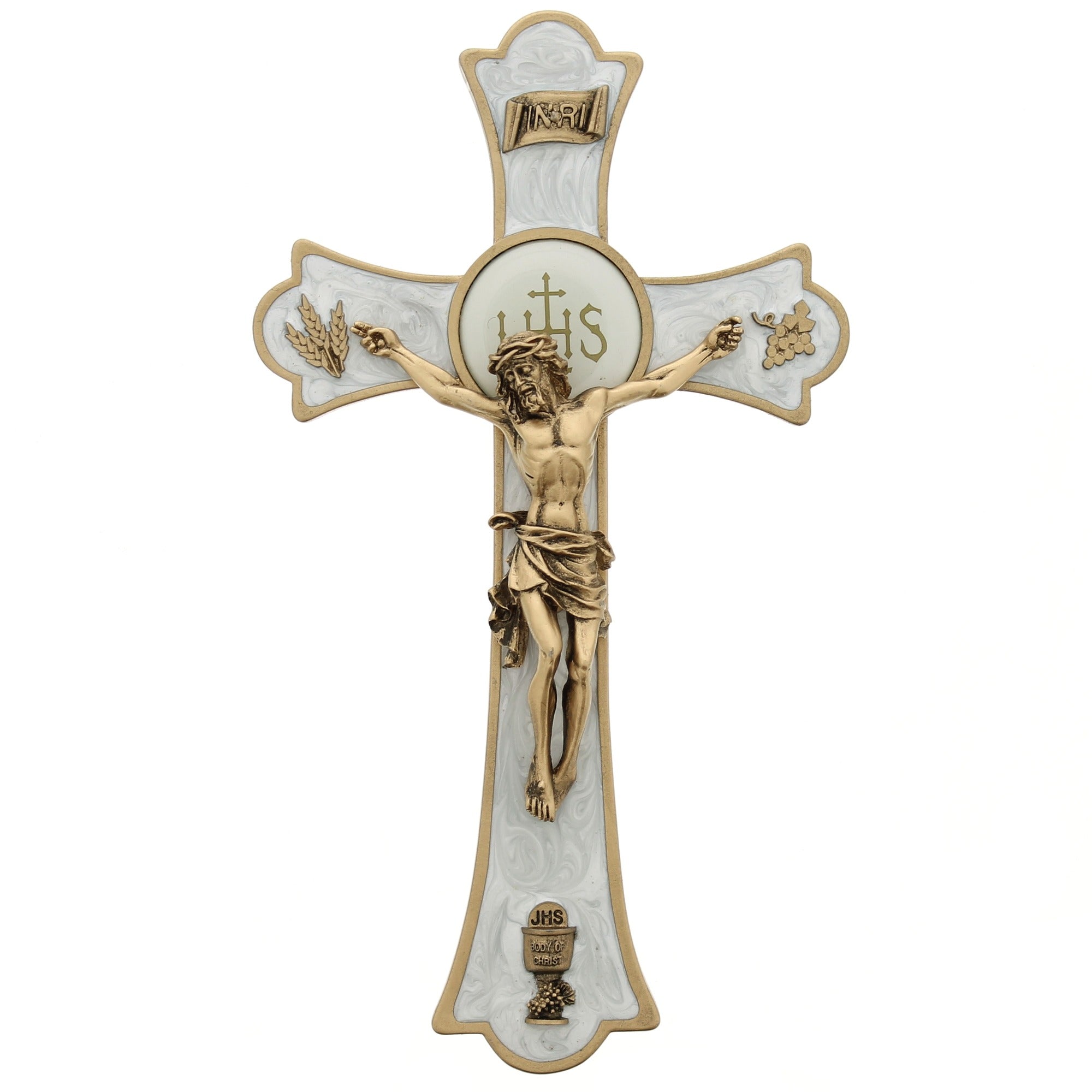 Pearl & Gold Holy Mass Crucifix