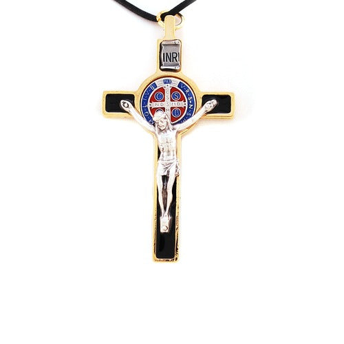 Gold St. Benedict Crucifix 3 inch