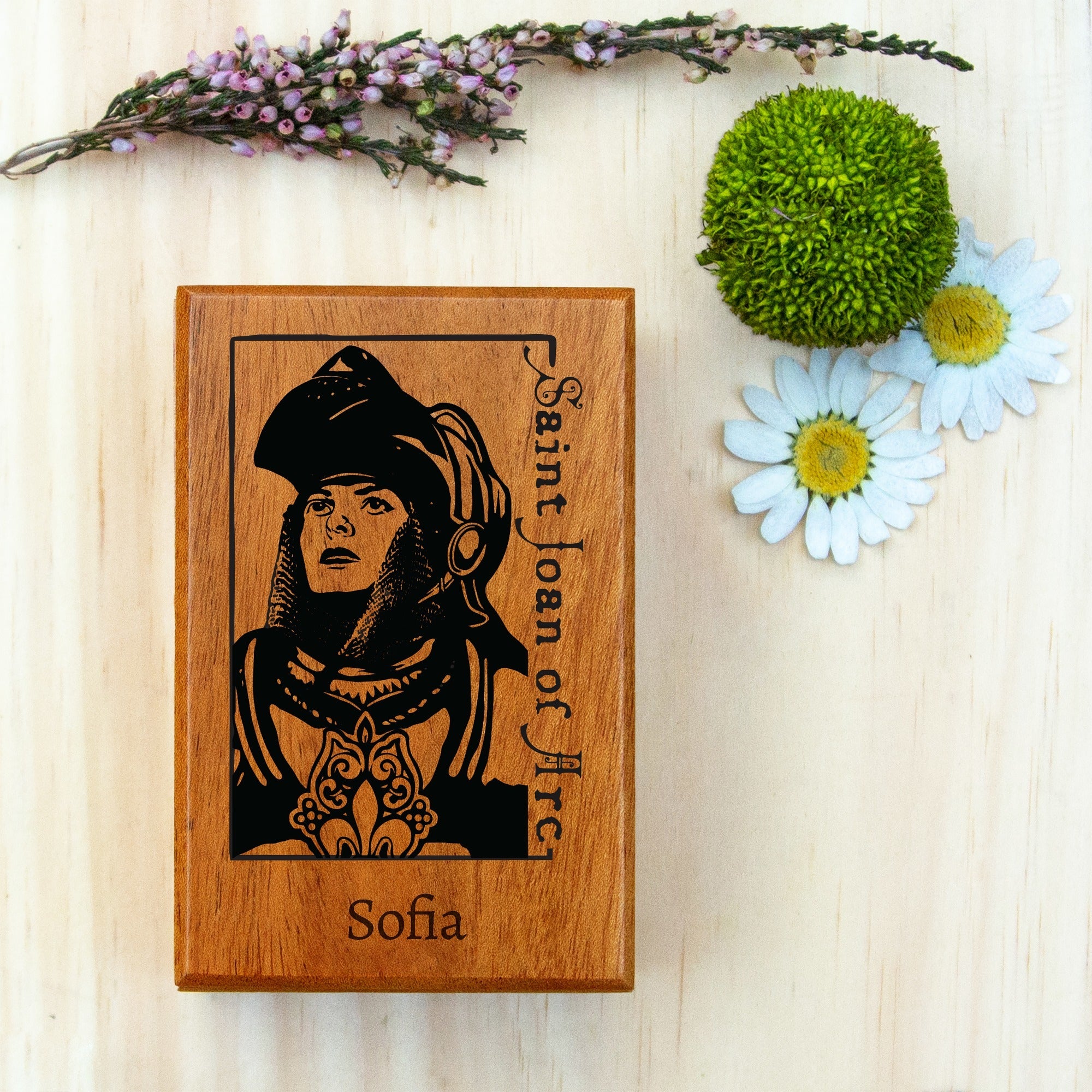Personalized St. Joan of Arc Keepsake Box