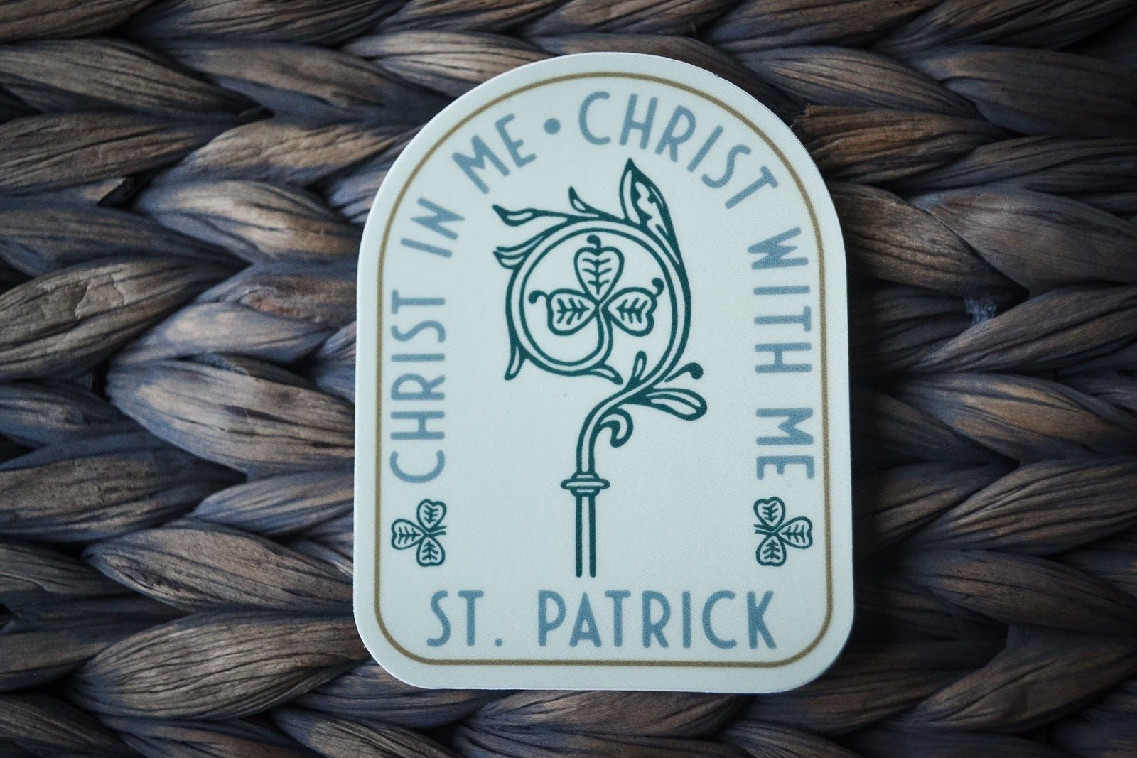 St. Patrick's Breastplate Prayer Vinyl Sticker