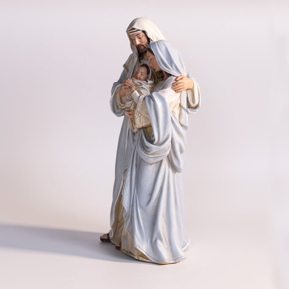 Adoring Holy Family Statue - 12"