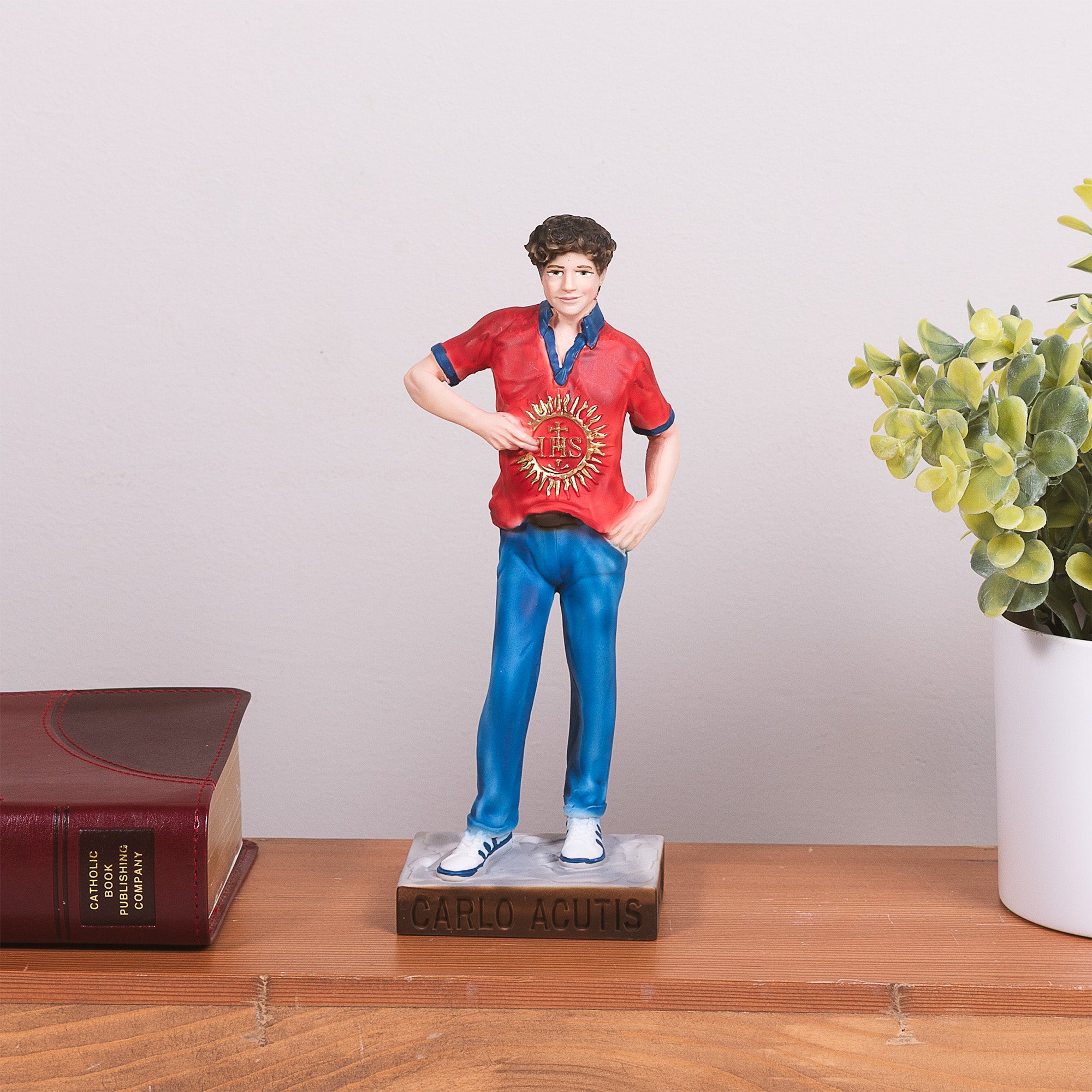 Carlo Acutis Holy Eucharist Statue - 9"